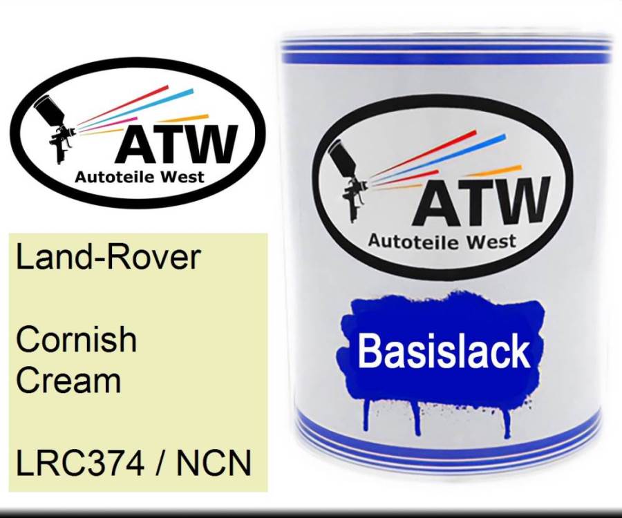 Land-Rover, Cornish Cream, LRC374 / NCN: 1L Lackdose, von ATW Autoteile West.
